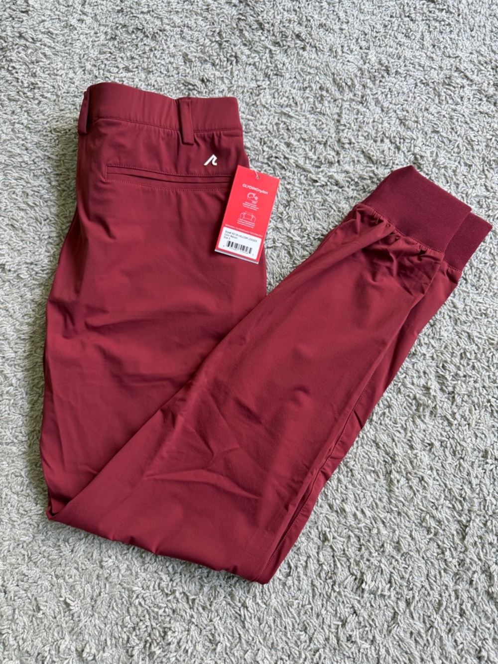 Redvanly Halliday Jogger – Maroon – Size Small – Pull-On – NWT